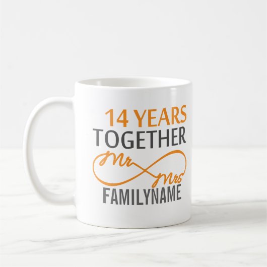 14カスタム周年記念 コーヒーマグカップ (左)