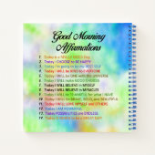 14グッドモーニングの肯定 – 前向き考えるの ノートブック (裏面)