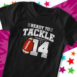 14サッカーパーティー14日誕生日 Tシャツ