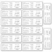 14ジェル爪、 ネイルポーランド15mlボトルラベルミニマリスト シール (正面)