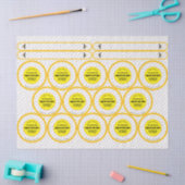 14ジャートップはちみつ製品ラベル 薄葉紙 (クラフト)