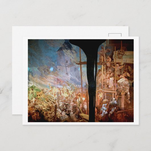 #14タークに対するシゲット防衛ミュシャ ポストカード (正面/裏面)