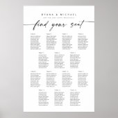 14テーブモダンルが座席表を見つける ポスター (正面)