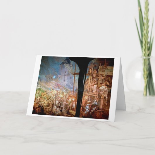 #14トルコに対するシゲの防衛、ミュシャ カード (正面)