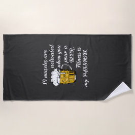 14ビールを注ぐと筋肉が活性化する。 ビーチタオル