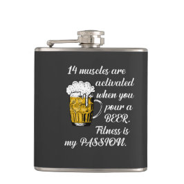 14ビールを注ぐと筋肉が活性化する。 フラスク