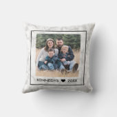 14ファミリーフォトコラージュで大理石を作成 クッション (裏面)
