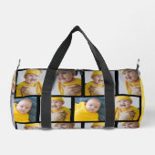 14フォトコラージュテンプレート独自のおもしろいを作成 ダッフルバッグ (裏面)