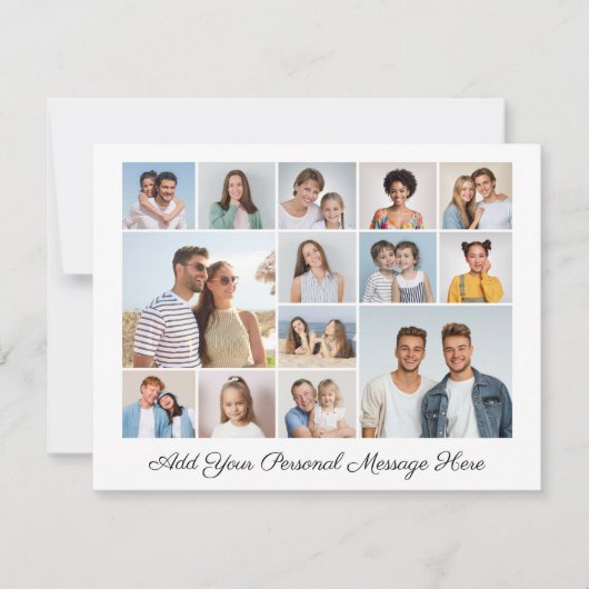 14フォトコラージュ自分のグリーティングカードを追加 (正面)