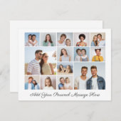 14フォトコラージュ自分のグリーティングカードを追加 (正面/裏面)