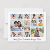 14フォトコラージュ自分のグリーティングカードを追加 (正面)