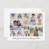 14フォトコラージュ自分のグリーティングカードを追加 (正面/裏面)