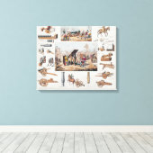 14フランスの世紀と15世紀の大砲 キャンバスプリント (インサイチュ (ウッドフロア))