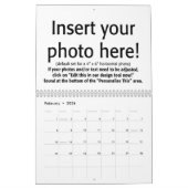 14フルカバレッジの写真 – パーソナライズされた カレンダー (2月 2026)