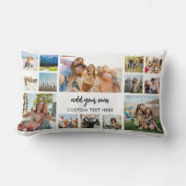 14モダンパーソナライズされた枚コラージュ ランバークッション (正面)