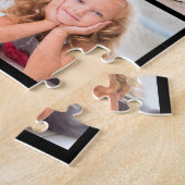 14ユニークフォトコラージュモダン16x20シンプル ジグソーパズル (側面)