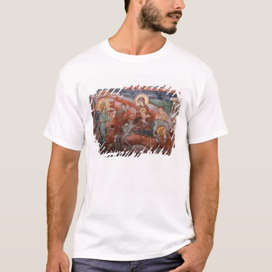 14世紀のセルビア教会のフレスコ画、 Tシャツ (正面)