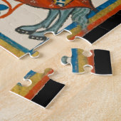 14世紀のマネッセ騎乗の男 ジグソーパズル (側面)