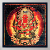 14世紀の愛染明王絵画の ポスター (正面)