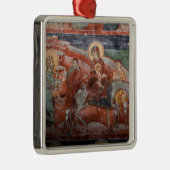 14世紀セルビア教会のフレスコ人 メタルオーナメント (右)