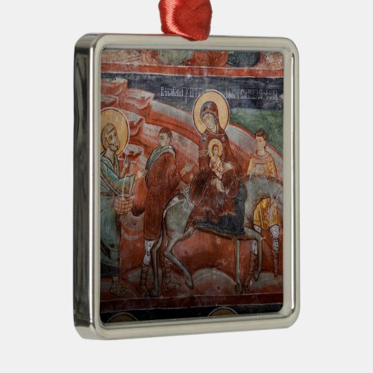 14世紀セルビア教会のフレスコ人 メタルオーナメント (右)