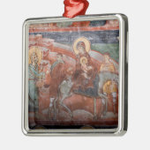 14世紀セルビア教会のフレスコ人 メタルオーナメント (左)