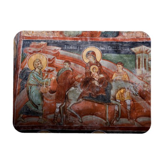 14世紀セルビア教会のフレスコ画 マグネット (横)