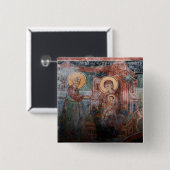14世紀セルビア教会のフレスコ, 2 缶バッジ (正面&裏面)