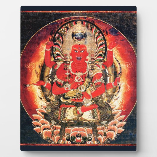 14世紀仏教愛染明絵画王像 フォトプラーク (正面)