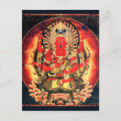 14世紀仏教愛染明絵画王像 ポストカード (正面)