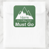 14人が電話してきて、私は行かなければならない スクエアシール (バッグ)