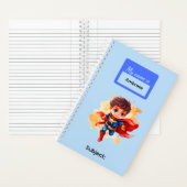 14人のスーパーヒーロー キッズ 男の子 文房具 生徒 ノートブック (内側)