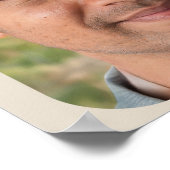 14個の写真をパーソナライズ私たちのチームモダンの古典的なTaupe ポスター (角)