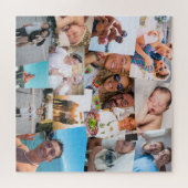 14偶然に重なり合う写真コラージュテンプレート ジグソーパズル (横)