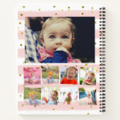 14写真コラージュ家族ノートブック ノートブック (裏面)