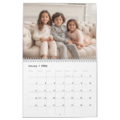 14写真フルカバレッジ写真ミニマルデザインファミリー カレンダー (1月 2026)