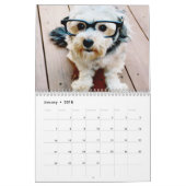 14写真フルカバレッジ – モダンミニマルデザイン カレンダー (1月 2018)