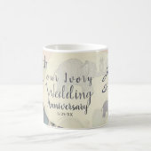 14周年結婚オパルと象 コーヒーマグカップ (中央)