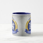 14周年記念結婚コーヒーマグ マグカップ (中央)