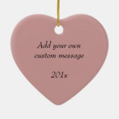 14周年記念結婚写真 セラミックオーナメント (裏面)