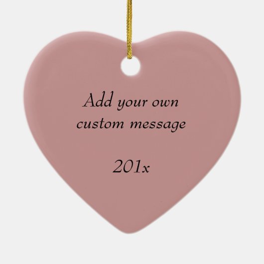 14周年記念結婚写真 セラミックオーナメント (裏面)