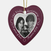 14周年記念結婚写真 セラミックオーナメント (左)