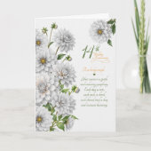14回目の結婚記念日 センチメンタル ホワイト ダリア カード (正面)