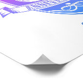 14年伝統的アイボリー14結婚周年 ポスター (角)