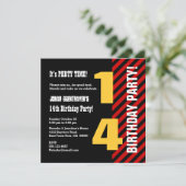 14年誕生日モダンV14Z 招待状 (スタンド正面)