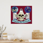 14度スカル ポスター (キッチン)