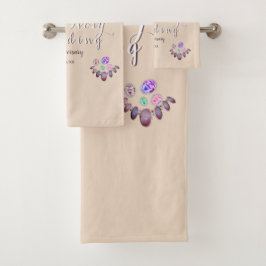 14日のオパ結婚ル&ゾウアイボリー  バスタオルセット