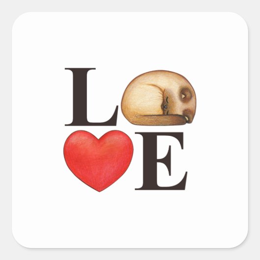 14日はバレンタインデーよ。聖バレンタインのお祝いをしよう スクエアシール (正面)