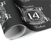 14日結婚アイボリー ラッピングペーパー (ロールコーナー)