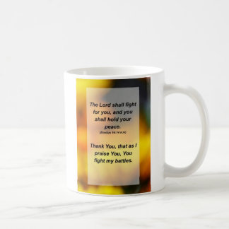 14時14分，主はあなたとあなたのために戦わなければならない コーヒーマグカップ